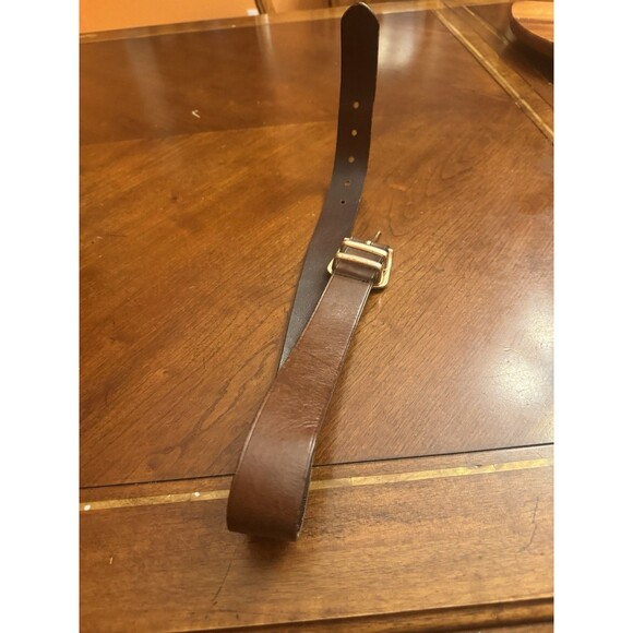 Vintage Gold Buckle Women’s Leather Belt Made In USA S - Picture 4 of 7
